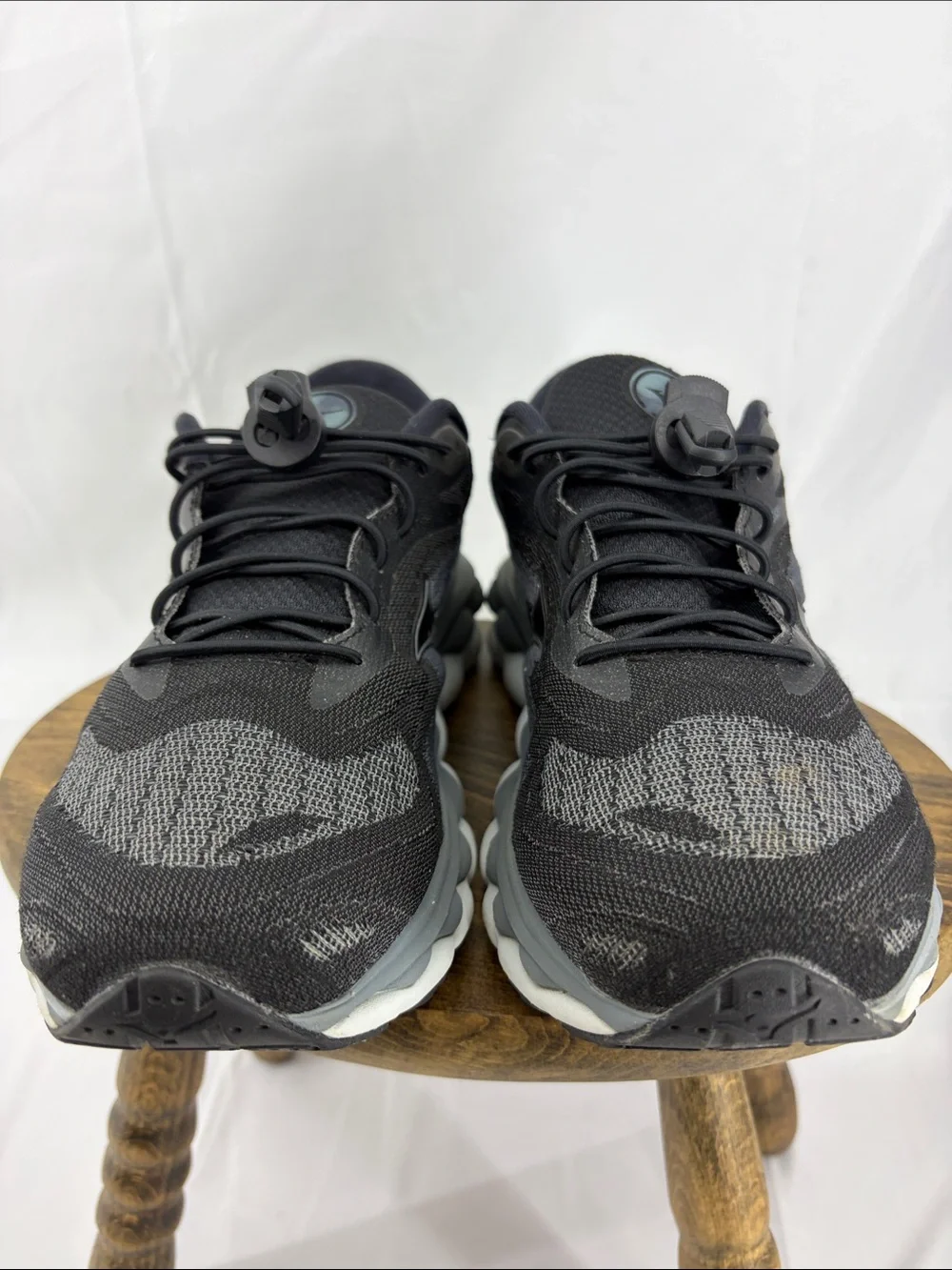 Mizuno Wave Sky 7 Womens Running Shoes w/ Cinch Laces, sz 9